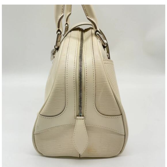 Authentic Louis Vuitton Epi Ivory Bowling Montaigne GM M5931J Handbag - Picture 6 of 16